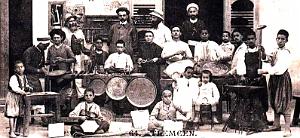 1672- Tlemcen - Cours d'appprentissage2 Dinanderie et Mosaique